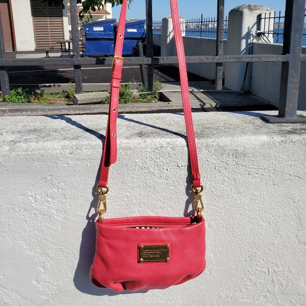 SOLD‼️Marc Jacobs Percy Q Pink Leather Crossbody - Picture 3 of 8